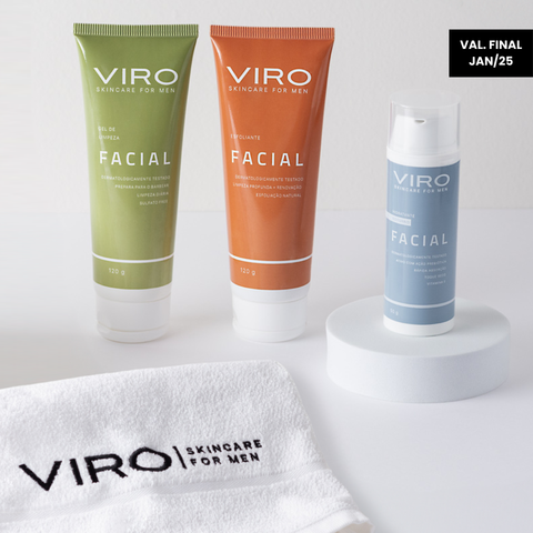 KIT ROTINA COMPLETA + TOALHA FACIAL VIRO